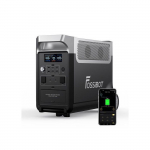 FOSSIBOT F3600PRO Elektrinis saulės generatorius, 3840Wh 3600W Elektrinė, LiFePO4 Baterija Ne&scaron;iojama elektrinė stotis juoda