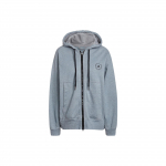 Adidas X Stella McCartney Bendradarbiavimas Vienspalvis Logotipas Mikro Ženkliukas Sportinė Atsitiktinė Striukė Su Gobtuvu Moteri&scaron;ka Striukė Pilka HB7405 XXS