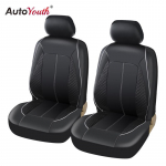 AUTOYOUTH 2PCS prabangūs PU odiniai automobilio sėdynių užvalkalai, suderinami su toyota lada oro pagalve