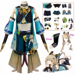 Anime  Kirara Cosplay Kostiumas Batai Perukas Katės Ausys Uodega Aksesuarai Pilnas Rinkinys Žaidimas Helovino Kostiumas Moterims XXXL S-(Costume+Wig)