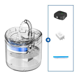 WTEMPO automatinis kačių vandens fontanas su anglies filtro gertuvė katėms &scaron;unų vandens dozatorius naminių gyvūnėlių jutiklis geriamasis fontanas katėms