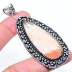 Natural Morganite Gemstone Handmade 925 Sterling Silver Pendant 3.15 f2u96