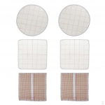 6 Pieces Latch Hook Rug Kit Cushion Mat mesh style canvas Craft DIY Material
