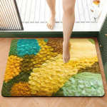 Buitinis greitai džiūstantis diatominis purvas vonios kilimėliai tualeto tualeto durų sugeriamieji kilimėliai tualeto kojų kilimėliai neslystantys kilimėliai 50x80cm žalia