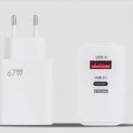67 W vienos USB PD įkrovimo galvutės Europos, Didžiosios Britanijos ir Amerikos taisyklės EU(USB+PD)