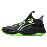 Li Ning Combat Low Patvarūs Neslystantys Žemo profilio Krep&scaron;inio Batai Vyrams Sportbačiai Juodi Žali ABPR027-1 39
