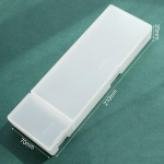 Pie&scaron;tukinės Mokykla Biuras Paprasta Matinė Skaidri Plastikinė Dėžutė Matinis Baltas Ra&scaron;iklių Laikiklis Kanceliarinės Prekės