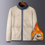 Rudens ir žiemos naujas sutir&scaron;tintas &scaron;iltas vir&scaron;utinis flisas flisinė striukė dvipusė flisinė megztinio striukė vyri&scaron;ka didelio dydžio flisinė striukė M