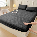 Vandeniui atsparus neslystantis dygsniuotas paklodės užvalkalas-čiužinio apsauga 180*220cm Fitted Sheet [Fits 5-28cm Mattress]