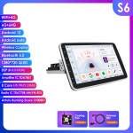 Automobilinis multimedijos grotuvas Hizpo pasukamas 1 DIN Android 13 automobilinis radijas GPS navigacijos grotuvas S6 8Core 6G 64G