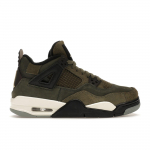 Air Jordan 4 Retro SE Craft GS Alyvuogių spalvos vaiki&scaron;ki sportbačiai Žali Vidutinės alyvuogių spalvos Blankiai vanilinės spalvos FB9928-200 36