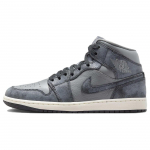 &bdquo;Air Jordan 1&ldquo; vidutinio sunkumo dūmų pilkos spalvos moteri&scaron;ki sportbačiai Off-Noir Sail FJ3448-001 38
