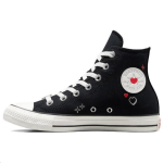 Converse Chuck Taylor All Star High Y2K Heart - Juodi Moteri&scaron;ki Kedai Vintažiniai-Balti Kar&scaron;čiavimo-Svajonė A09116C 36