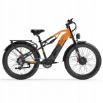 V&eacute;lo &eacute;lectrique - LANKELEISI - MG800 - 1000W - Batterie 48V 20Ah - Freins hydrauliques oranžinė
