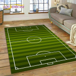 3D futbolo aik&scaron;tės kiliminis kilimėlis, skirtas miegamojo svetainei namų sofos dekoravimui, vaikų žaidimui, didelis dekoro grindų kilimėlis, dovana 60*90cm