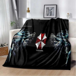 R-Resident Evil žaidimo žaidėjo mink&scaron;tas pliu&scaron;inis pledas Leon Ada Raudonos skėčio pledas svetainei miegamajam lovai sofai piknikui biuro uždangalas 50x60in