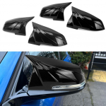 Automobilio galinio vaizdo veidrodėlio dangtelis, skirtas BMW 1 2 3 4 XM 220i 328i 420i F20 F21 F22 F23 F30 F32 F33 F36 X1 Bright Black