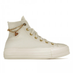 Moteri&scaron;ki Converse Chuck Taylor All Star Lift Platform Auk&scaron;ti Balti/Geltoni/Auksiniai Batai A04453C 36