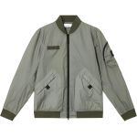 Stone Island vientos spalvos beisbolo apykaklės ilgomis rankovėmis užtrauktuku pilotų striukė vyri&scaron;kos striukės Žalia K1S1541000-04S0A21-V0055 L