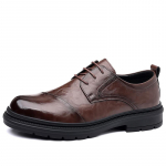 Prekinis ženklas Vyri&scaron;ki oficialūs batai Madingi natūralios odos Vyri&scaron;ki verslo plok&scaron;čiapadžiai batai Juodi pralaidūs orui Vyri&scaron;ki oficialūs biuro darbo batai 38