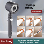 Nauja Didelio Slėgio Vandens Taupymo Filtro Du&scaron;o Galvutė 5 Režimai Rankinė Du&scaron;o Galvutė Vieno Mygtuko Stabdymas Vonios Kambario Aksesuarų Rinkinys