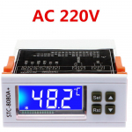 STC-8080A+ 12V 24V 220V Temperatūros reguliatorius &Scaron;aldymo kamera &Scaron;aldiklio valdiklis &Scaron;aldymo sistema &Scaron;alčio aliarmas Dvigubas jutiklis
