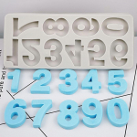 Numeris 0-9 Silikoninė forma Fondant tortų dekoravimo įrankiai Kepimo puo&scaron;mena &scaron;okolado formelė 1pc