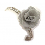 Les Tr&eacute;sors De Lily [J8074] - Bracelet Cr&eacute;ateur 'Flora' gris argent&eacute; pilka