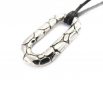 Les Tr&eacute;sors De Lily [J8536] - Collier 'Kilimanjaro' argent&eacute; noir sidabras