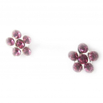 Les Tr&eacute;sors De Lily [J9587] - Boucles Argent 'Flora' rose ry&scaron;kiai rožinė