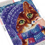 &bdquo;Pasidaryk pats&ldquo; 5d dažai su deimantais &bdquo;Animal&ldquo;, viso kvadrato deimantų tapyba, siuvinėjimas rankų darbo dovanų sienos meno dekoras Full Round (20X30CM)