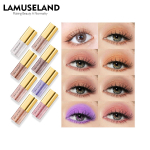 LAMUSELAND Kelioninis rinkinys 8 dydis Spalvos/rinkinys Shining Liquid Eye Shadow Beauty Glitter Waterproof Lasting Eyeshadow Akių makiažas