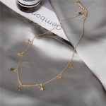 IF ME Korean Star Gold karoliai Madingi Choker karoliai Moteri&scaron;ki papuo&scaron;alai Priedai gold