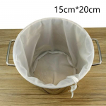 Pieno medaus filtro tinklinis įrankis Alus Naminis filtro mai&scaron;elis alaus misai gaminti Sojos tinklinis maisto filtro mai&scaron;elis Vyno sojos pieno filtras 15*20cm balta
