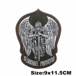 SAINT MICHAEL PROTECT US Ženkliukas kabliuku i&scaron;siuvinėti pleistrai Kariniai taktiniai drabužiai Patch Rankrai&scaron;čiai kepurėms Kuprinės Insignia Dekoratyviniai