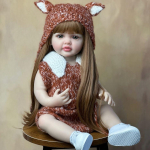 BZDOLL Realisti&scaron;ka atgimusi lėlė 55 CM 22 colių mergaitės lėlė Visas mink&scaron;tas silikoninis kūnas Princesė Mažylis Bebe Gimtadienio dovana same as picture
