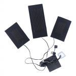 3in1 elektrinis liemenės &scaron;ildytuvas, &scaron;iltas medžiaginis striukė &ndash; USB termi&scaron;kai &scaron;ildomas kūno &scaron;ildytuvas One Size juoda