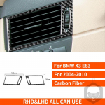 Skirtas BMW X3 E83 2004 2005 2006 2007 2008 2009 2010 Anglies pluo&scaron;to lipdukas Centrinio valdymo pavarų dėžės i&scaron;leidimo angos interjeras automobiliui 2