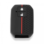 Skirtas Suzuki Swift 2017 2018 Skin Fob Shell Holder 2 mygtukų silikono automobilio nuotolinio rakto dangtelio dėklas juoda