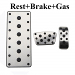 Automobilių pedalai, skirti Toyota Fortuner 2015&ndash;2021 AT dujų stabdžių pedalo Dead pedalo trinkelės apsaugos dangtelis juoda