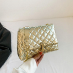 Yogodlns Luxury Laser Design Chevron dygsniuotas pečių krep&scaron;ys Moteri&scaron;kas auk&scaron;tos kokybės siuvinėtas siūlas PU odos kryžminio kūno krep&scaron;ys 22x8x15cm