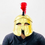 Medieval Corinthian Greek Helmet Medieval Golden finishing  Cosplay, Halloween Helmet Costume Roleplay helmet  Christmas , Best gift.
