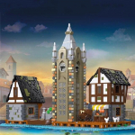 MOC Creative City Modelis 89150 Viduramžių turgus 3335vnt Statybiniai blokeliai Plytos Mokomieji žaislai Vaikams Kalėdinės dovanos 89151 89152