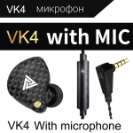 QKZ VK4 Mobiliojo telefono ausinės Sportinės ausinės Į ausis įdedamos laidinis valdymo ki&scaron;tukas įvairiaspalvis