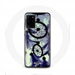Coque pour Samsung Galaxy S11 Plus Attrape R&ecirc;ve violet gris et Noir