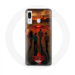 Coque pour Samsung Galaxy A20 Stranger Things Saison 4 Affiche Art Equipages de la Nouvelle Th&eacute;orie