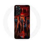 Coque pour Xiaomi Redmi Note 11 4G Stranger Things Affiche Equipages Fan Art Saison 4