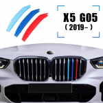 3pcs Car Front Grille Trim Strips For BMW G05 X5 series  M Performance 3D M Stickers Sport M Styling External Decoration