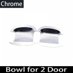 Anglies pluo&scaron;to i&scaron;orė Volkswagen VW Scirocco 3 MK3 2008~2017 2009 m. Chromuotos blizgios juodos durų rankenėlių dangteliai Dubenėliai Automobilio priedai Chrome 2 bowl