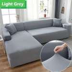 Elastinis sofos užvalkalas svetainei 1/2/3/4 vietų L formos kampinis sofos užvalkalas Chaise Longue tamprus sofos sofos fotelio užvalkalas 4 Seater 235-300cm